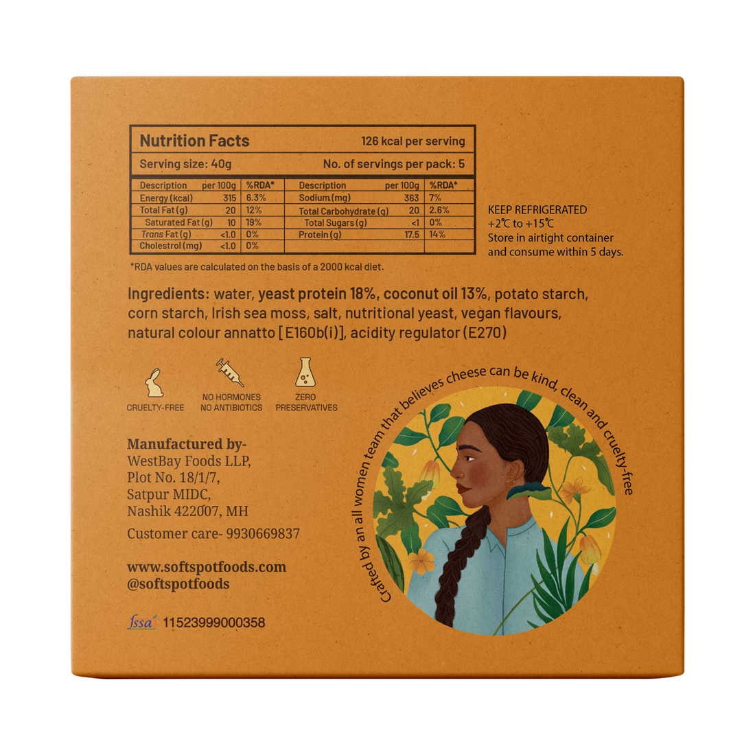 Soft Spot Cheddar Cheese - 200 g