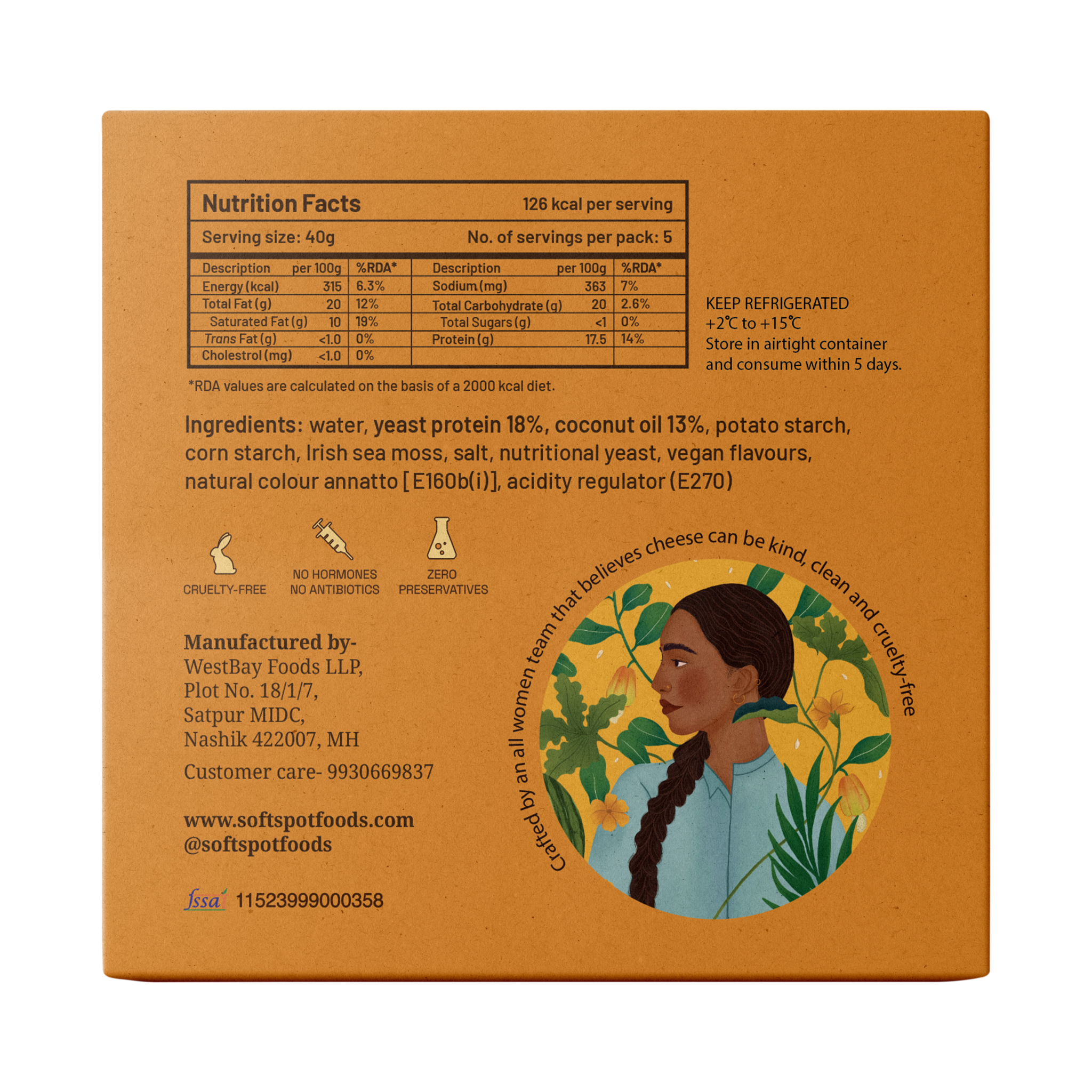 Soft Spot Cheddar Cheese - 200 g