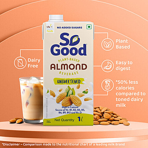 So Good Almond Beverage - Unsweetened