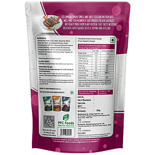 PFC Smoked Chicken Sausage - 250 g