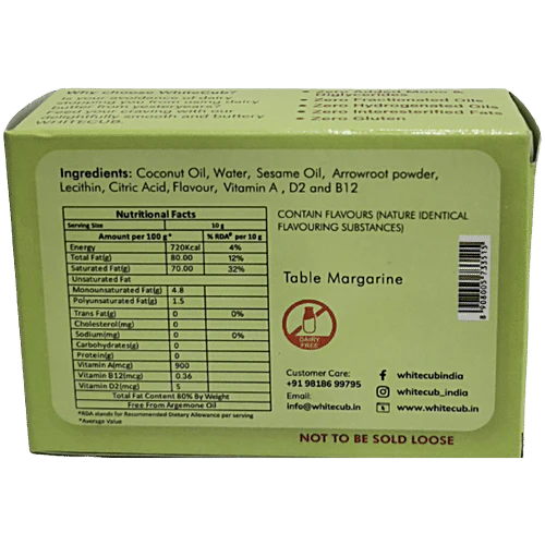 Whitecub Vegan Unsalted Better - 200 g - Pack of 10