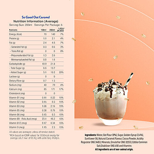 So Good Oat Beverage - Caramel - 1 L