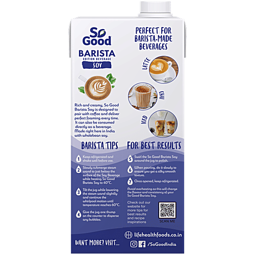 So Good Soy Beverage - Barista Edition - 1 L