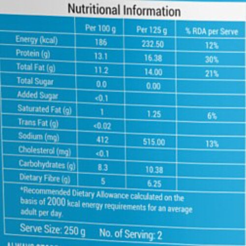 Blue Tribe Soya Chaap - Afghani - 250 g