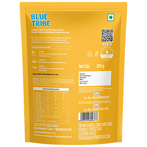 Blue Tribe Soya Chaap - Tandoori - 250 g