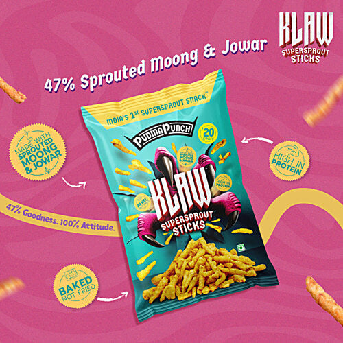 Klaw Pudina Punch Sticks - 40 g