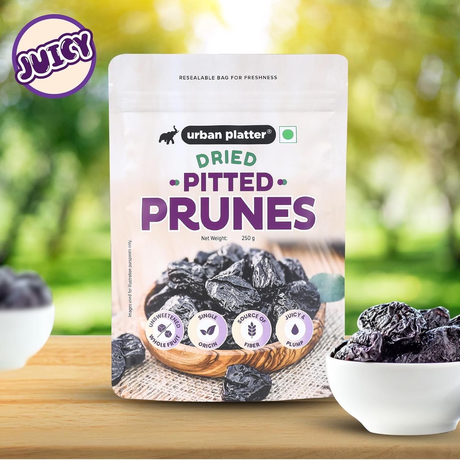 Urban Platter Pitted California Prunes - 250 g