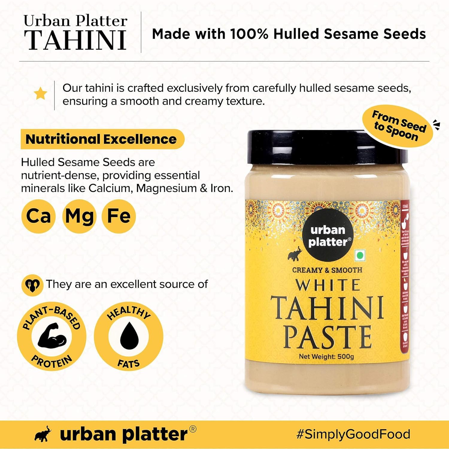 Urban Platter Tahini Paste - 500 g
