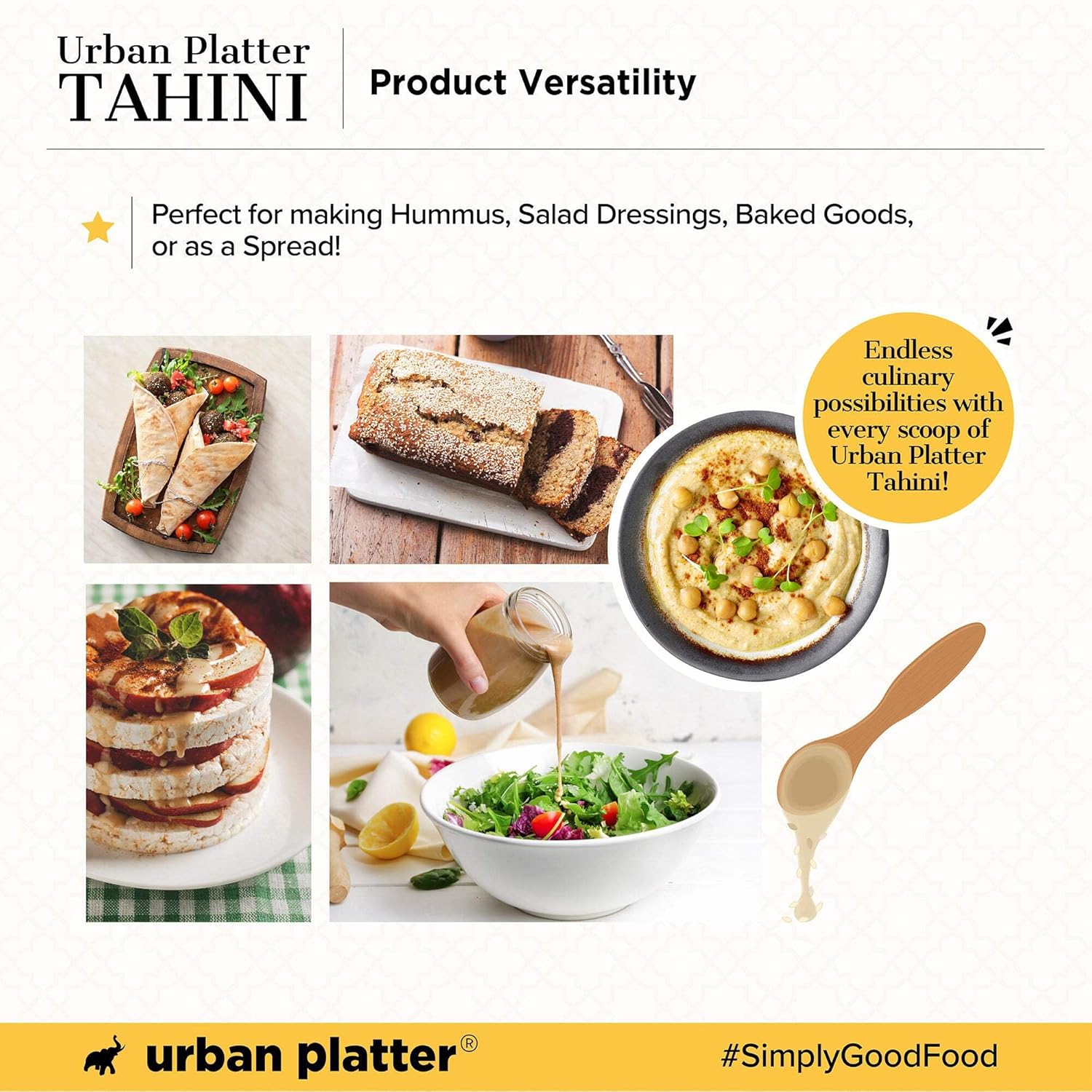 Urban Platter Tahini Paste - 500 g