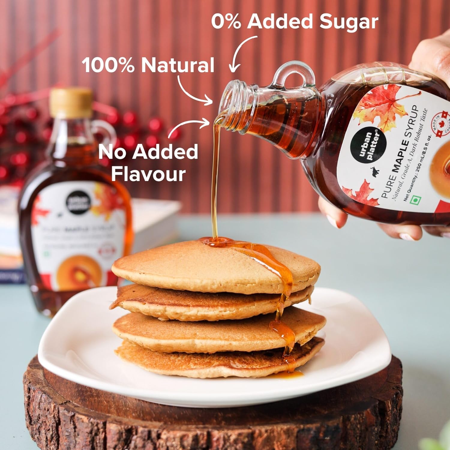 Urban Platter Pure Canadian Maple Syrup - 250 ml