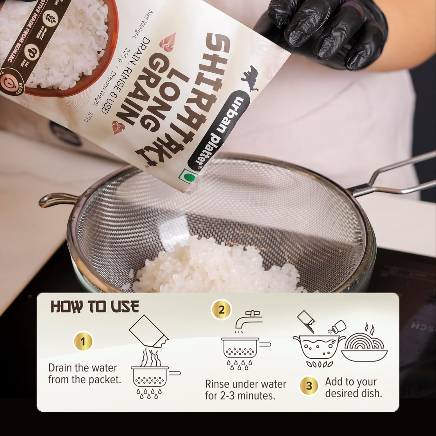 Urban Platter Shirataki Long Grain Rice - 220 g