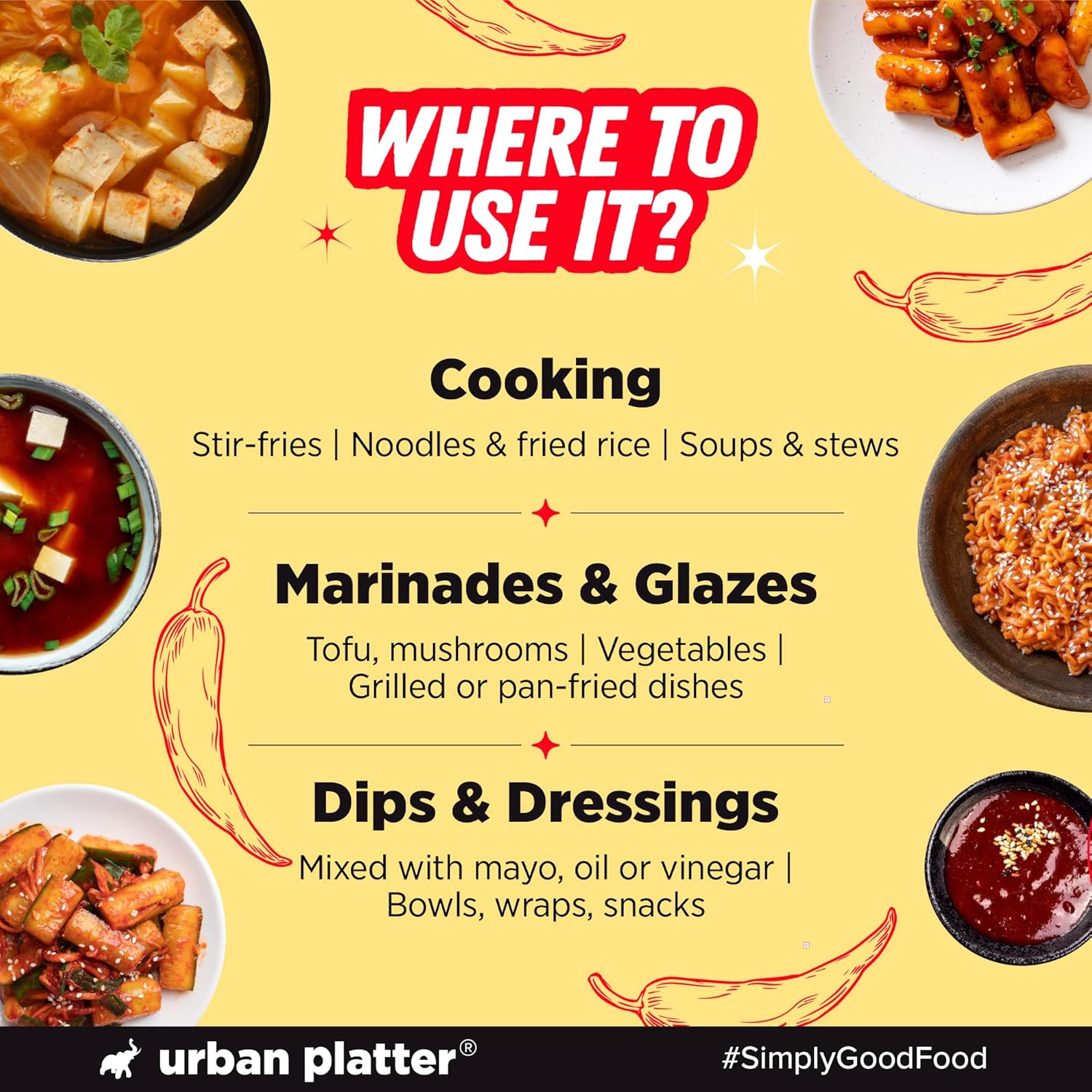 Urban Platter Korean Classic Gochujang Hot Chilli Paste - 500 g