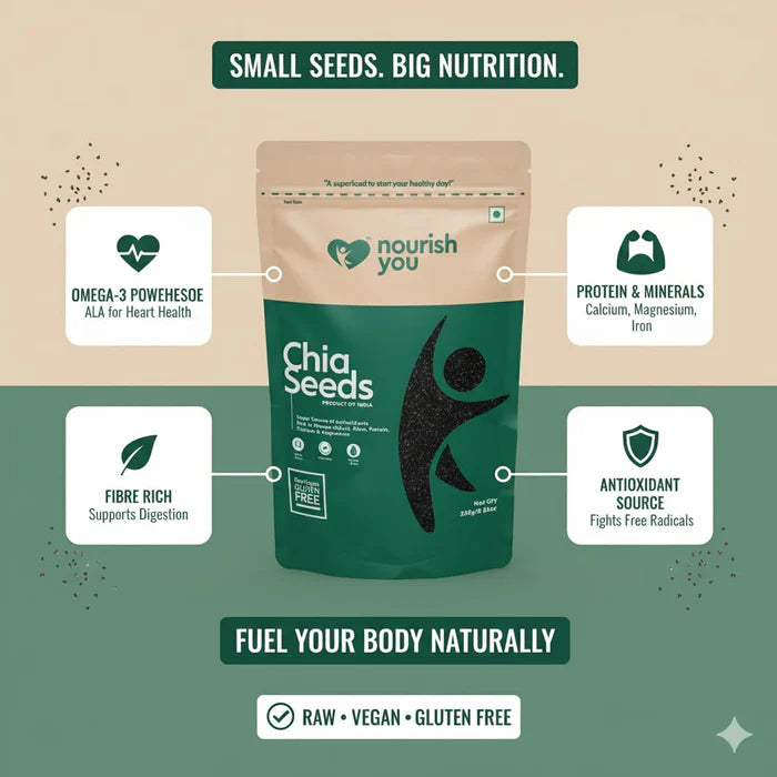 Nourish You Black chia seeds 150g