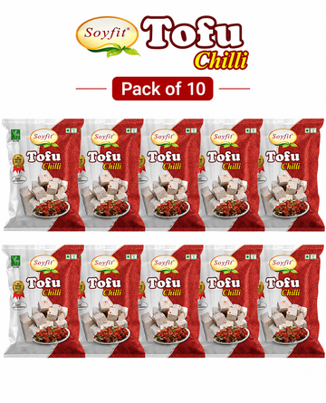 Soyfit Tofu Soya Paneer - Chilli -  200 g - Pack of 10