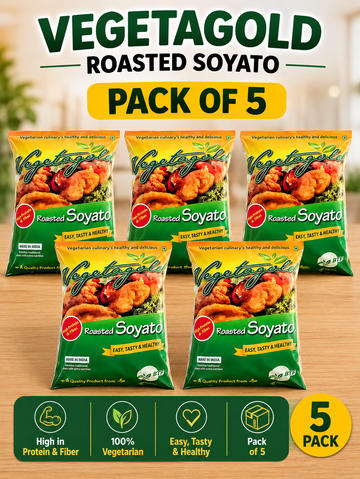 Vegetagold Roasted Soyato - 1 Kg - Pack of 5