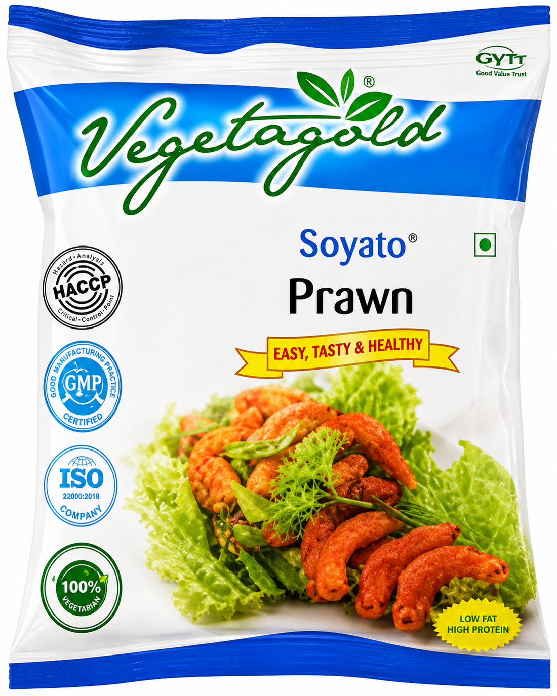 Vegetagold Soyato Prawn - 1 Kg - Pack of 5
