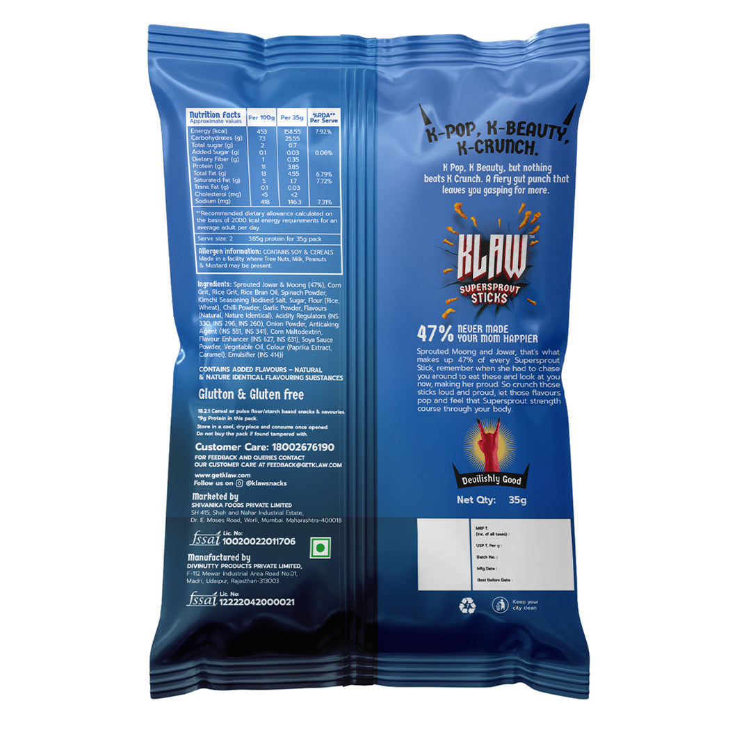 Klaw Korean Kick Sticks - 35 g