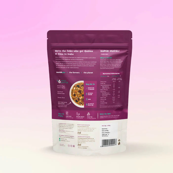Nourish You Super Muesli Fruit & Nut 400g