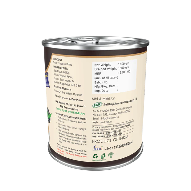 Desi Treat Soya Chaap - 800 g - Pack of 12