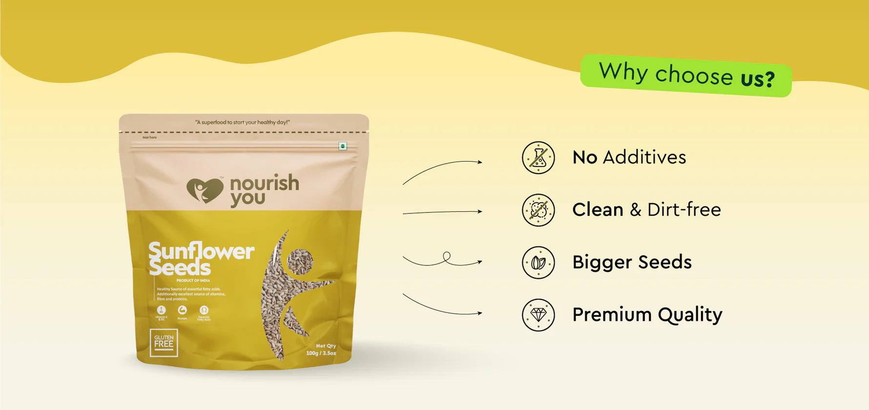 Nourish You Sunflower seeds 100g