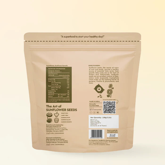 Nourish You Sunflower seeds 100g