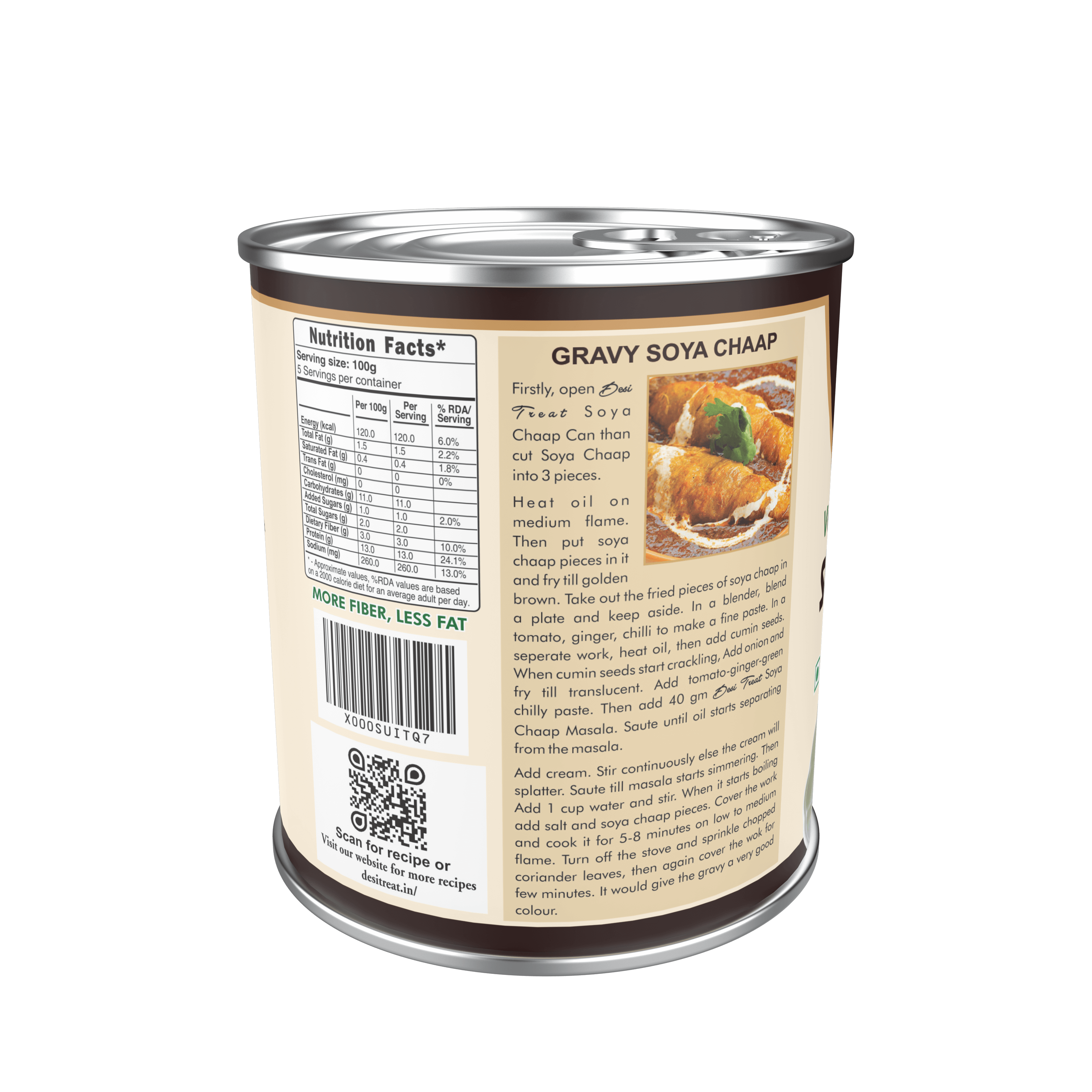 Desi Treat Soya Chaap - 800 g