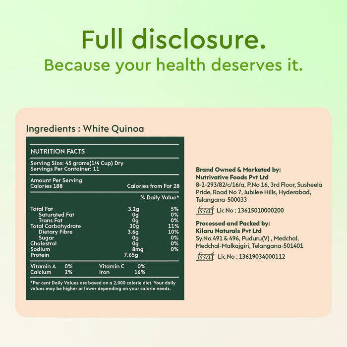 Nourish You White Quinoa 500g